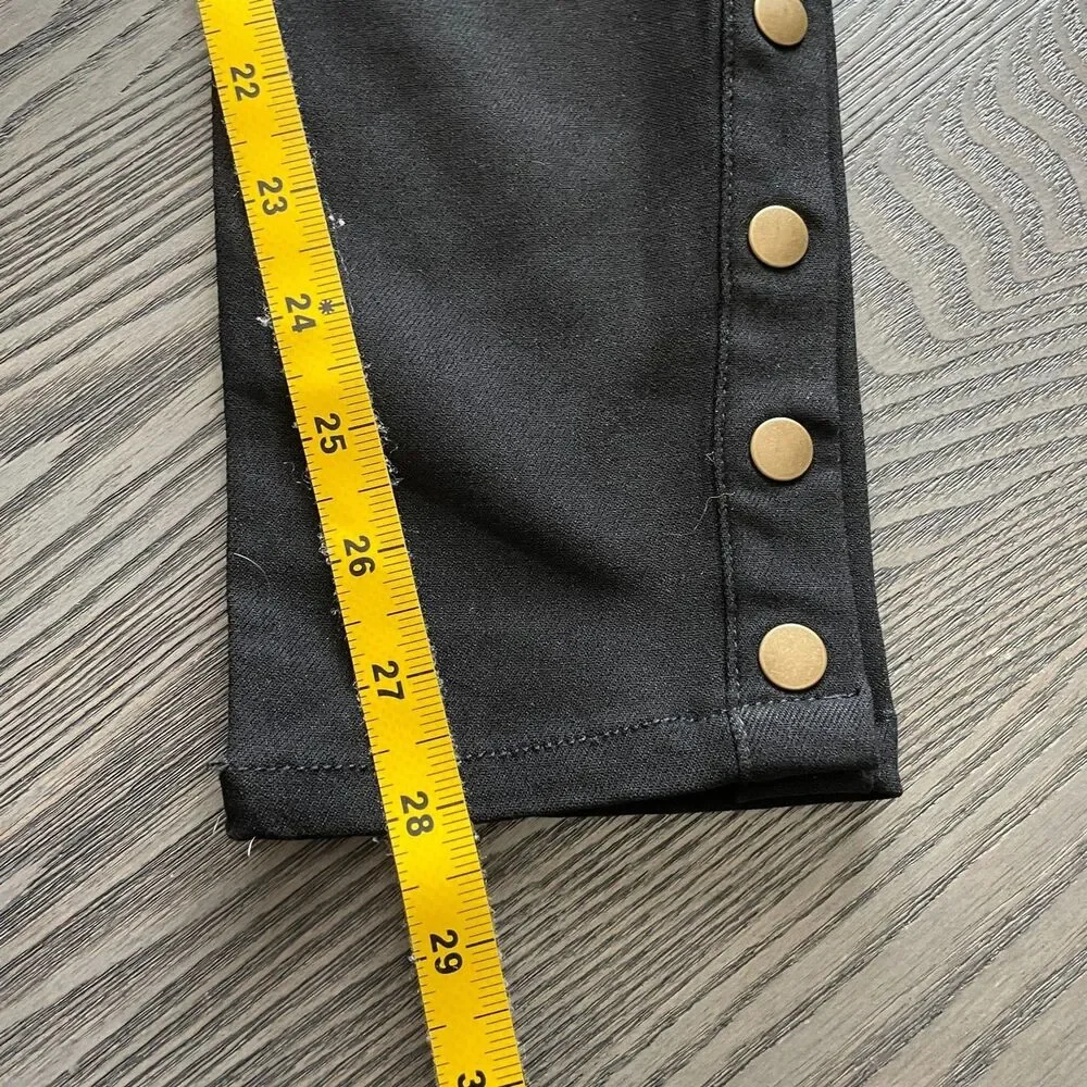 Unique Vintage Womens L Black Studded Skinny Western Cowboy Howdy Pants NWT - Picture 10 of 10